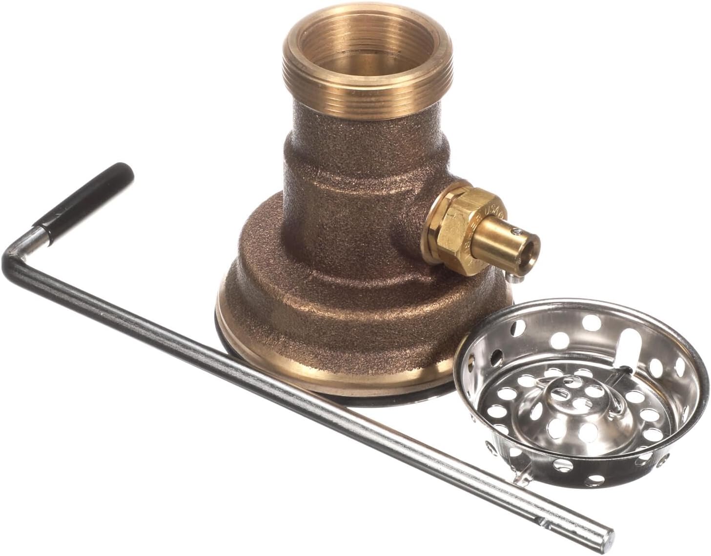22349 DrainKing Waste Valve, Locking Basket Strainer
