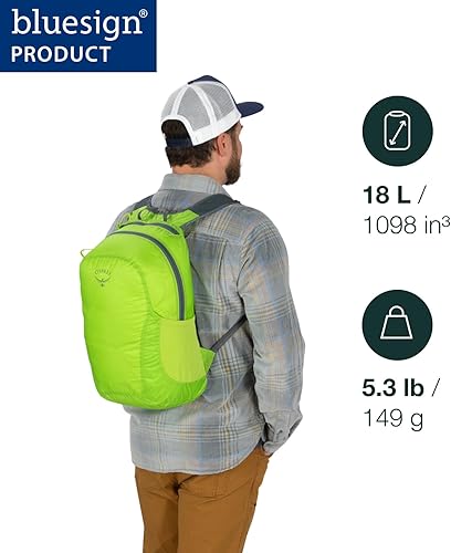 Miniatura 2 de Osprey Mochila plegable ultraligera  Mochila de viaje ligera y plegable  Bolsa extra para viajes y todos los días  Mochila de 18 L de capacidad para