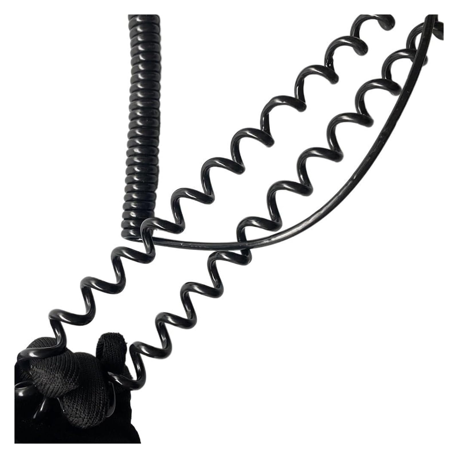 Kabel telefoniczny Przewód zasilający spiralny, elastyczny, sprężynowy, 24AWG, zwijany, 0,2 mm, 4-żyłowy, miedziany, rozciągany(Stretch 1.25 Meters)