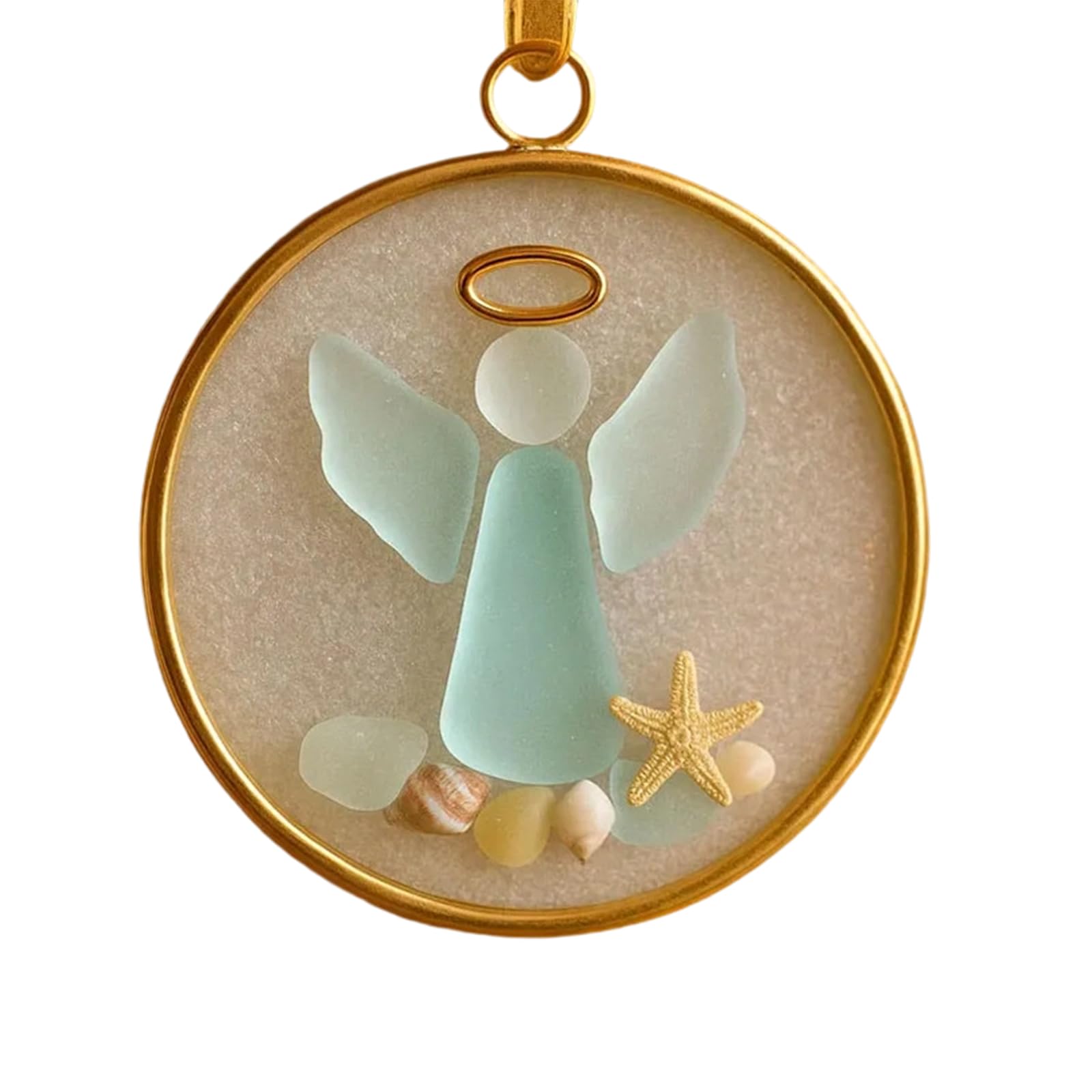 Xjdzineq Christmas Tree Ornament Sea Glass Coastal Holiday Display Accent Hanging Pendant Festival Decoration Christmas Tree Ornament