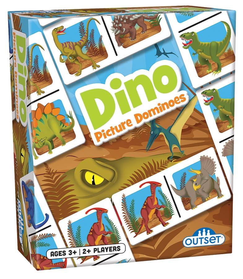 Picture Dominoes: Dinosaur Themed Matching Game 36 pzas miniatura 2