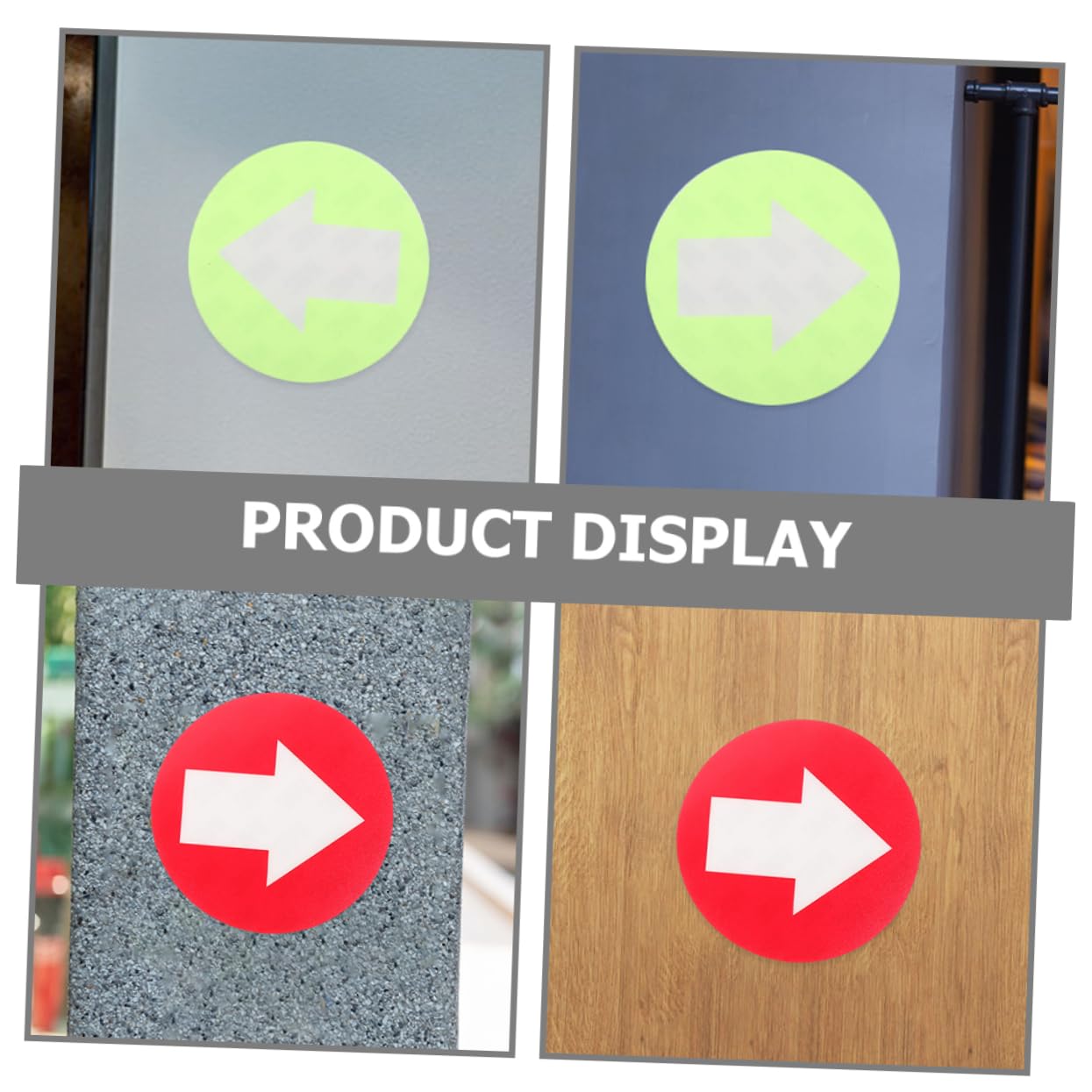Toyvian Reflektierende Wegmarkierungen Leuchtende PVC Pfeilmarkierungen Für Outdoor Camping Und Jagd Klare Richtungsanzeiger Rot Und Grün