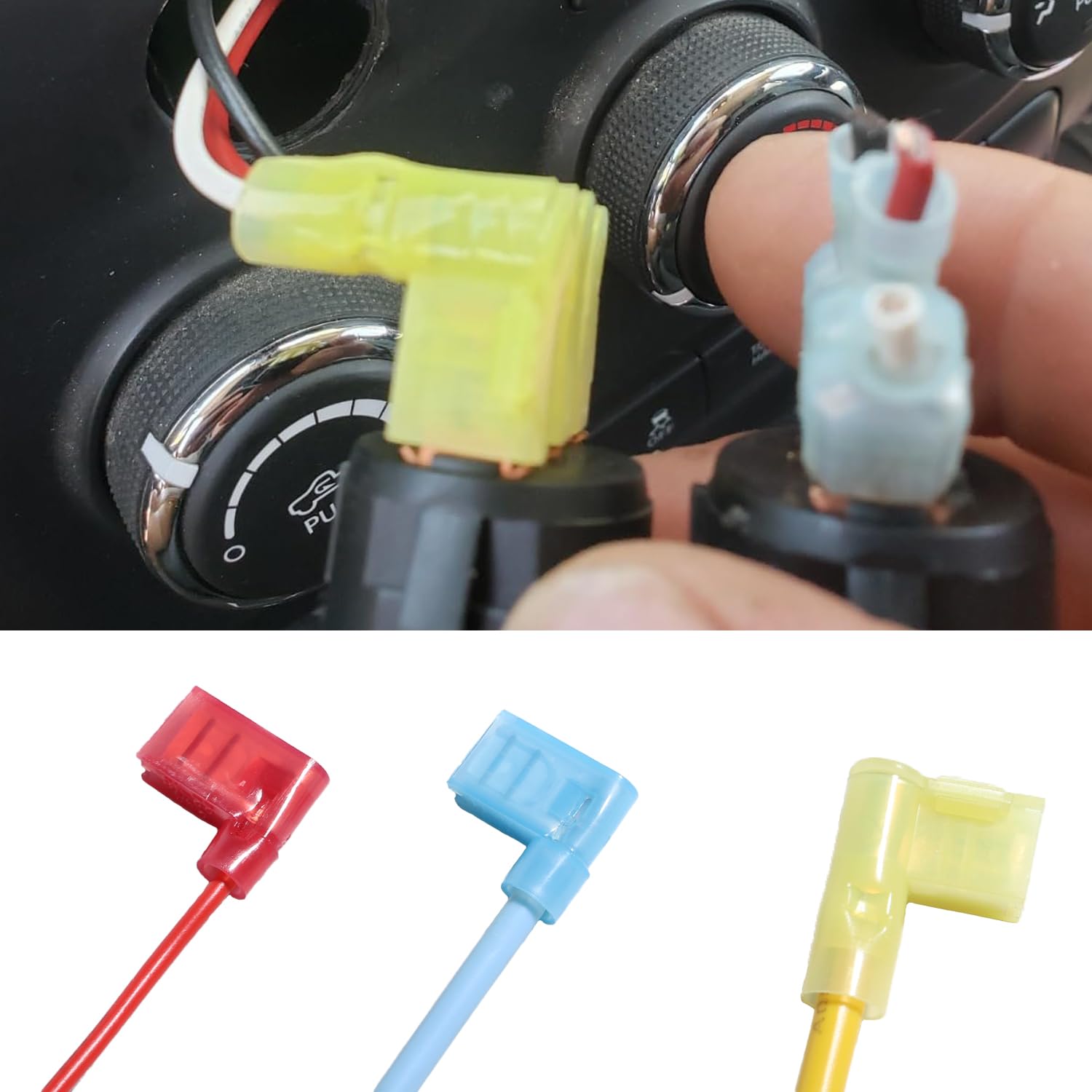 Rechtwinkliger Flachstecker 22-18 16-14 12-10AWG Crimper Crimpwerkzeug Nylon Schnellkupplung Flaggenklemme 90 Grad Spaten Sortiment Kit
