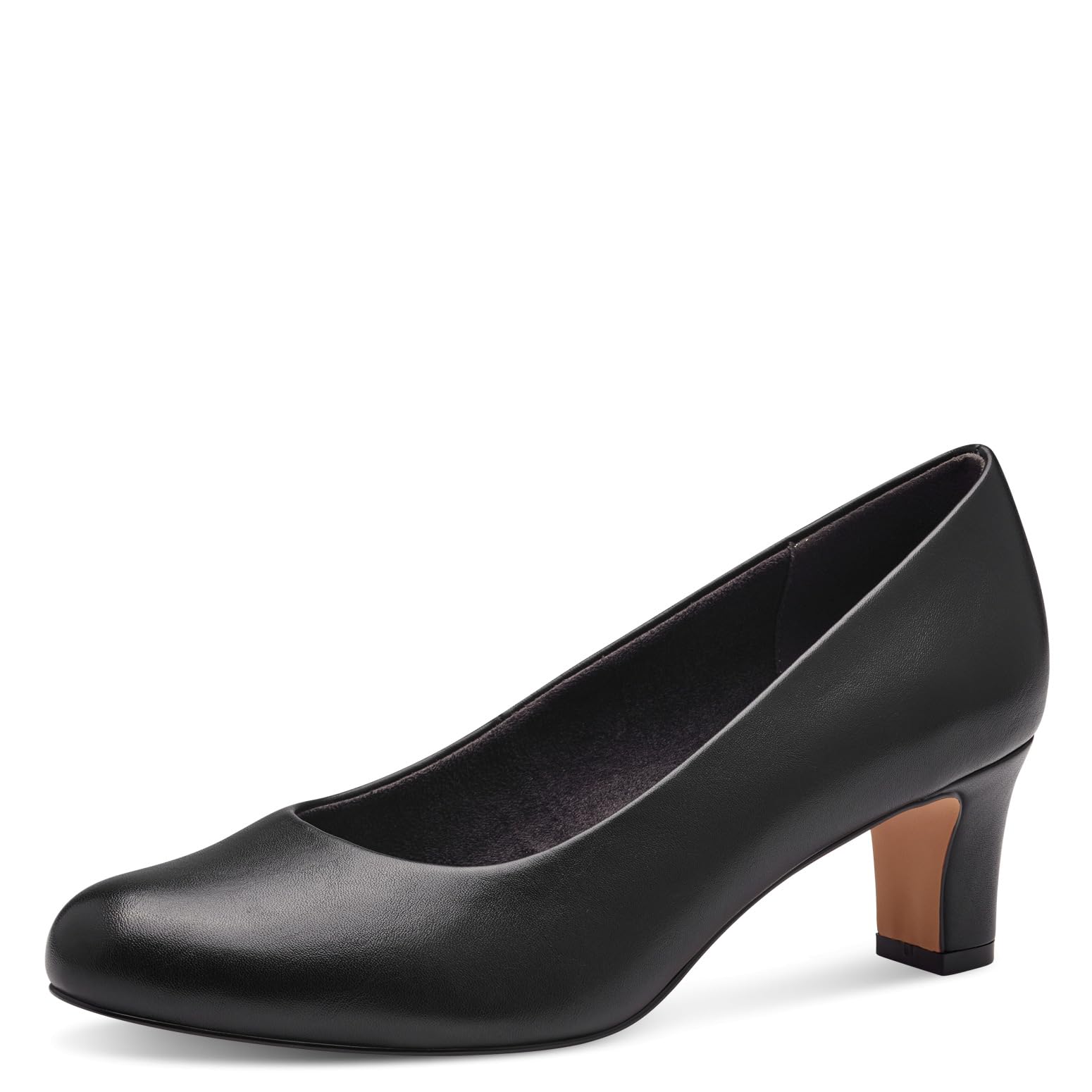 Jana Women’s Pumps with Block Heel Vegan, Black, 6,5 UK