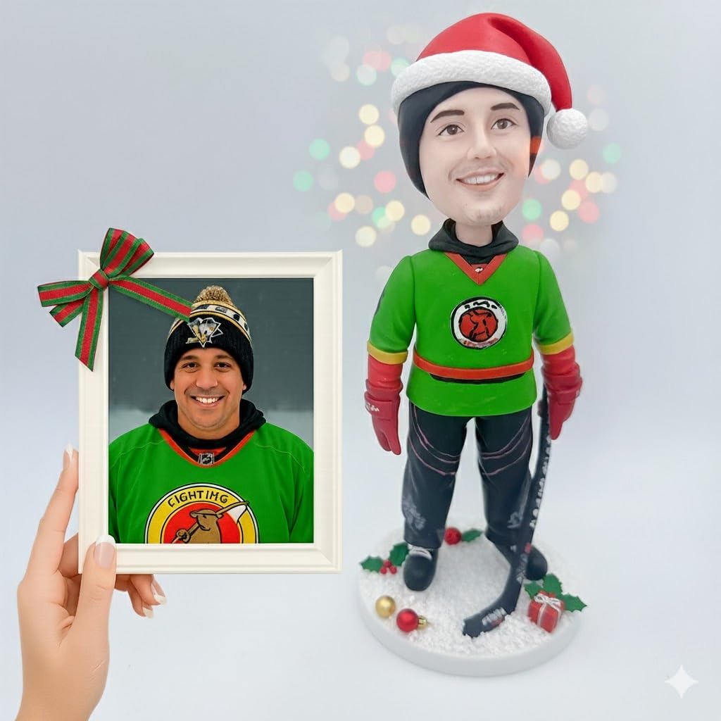 Custom Bobbleheads Personalized, 6/7/8 Inch Handmade Customized Bobblehead Dolls Figurine from Photo Unique Gifts for Baseball Fans, Boyfriend, Husband, Friends