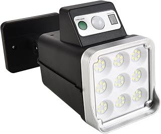 Solar Power Dummy Security Camera Solar Lights Outdoor Led Wireless Waterproof with Motion Sensor Surveillance Simulated Camera