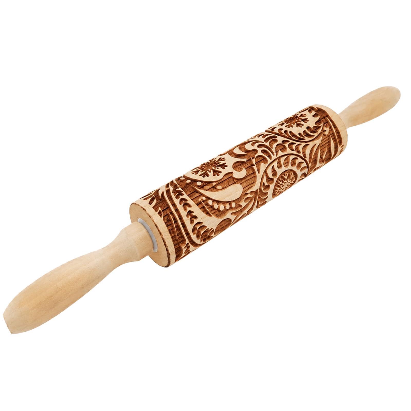 Embossed Rolling Pin, Rolling Pin for Baking