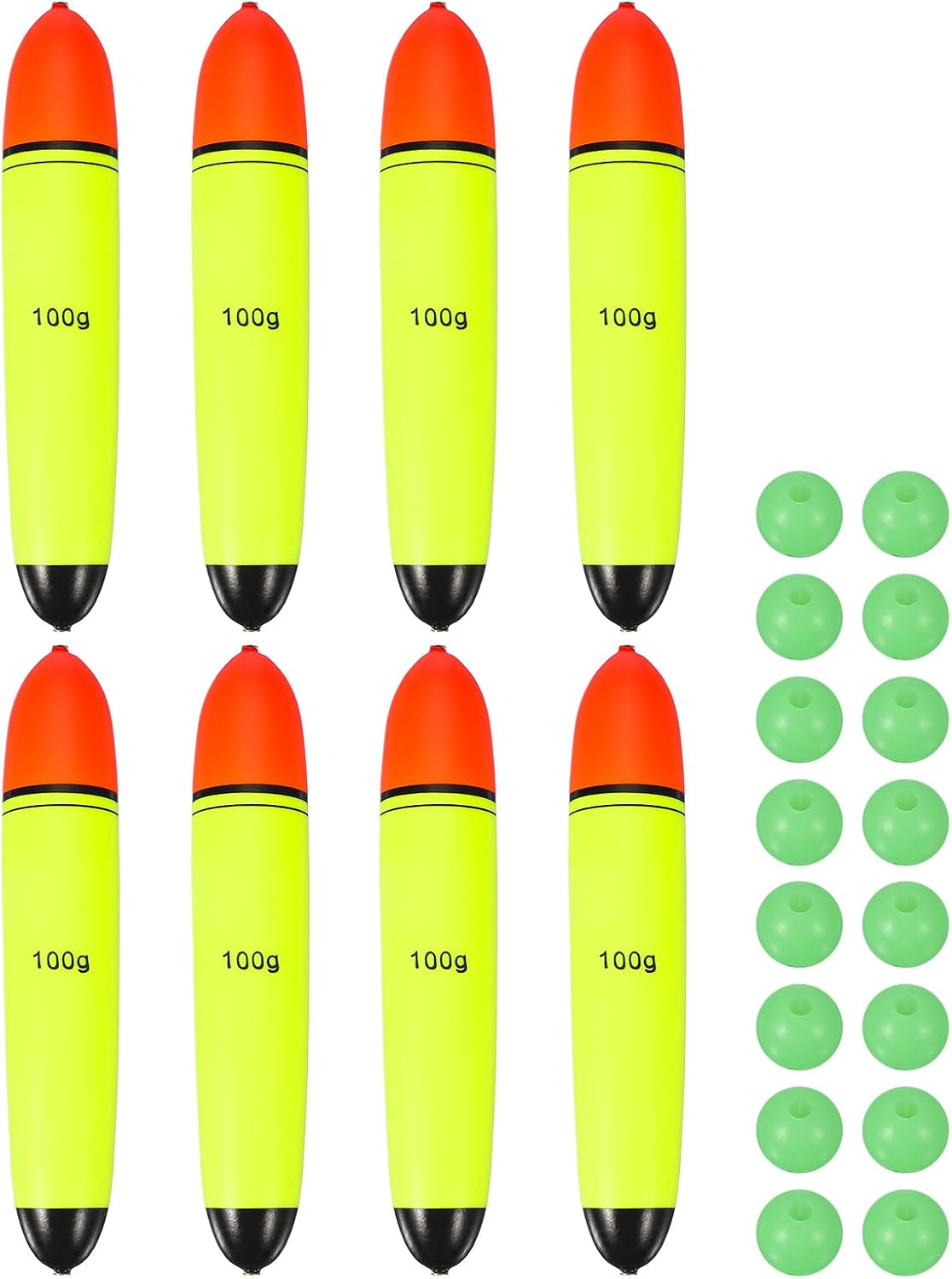 Fishing Slip Bobbers, EVA Foam Bobbers Slip Floats with Fish Beads, Fitting for Saltwater Freshwater
