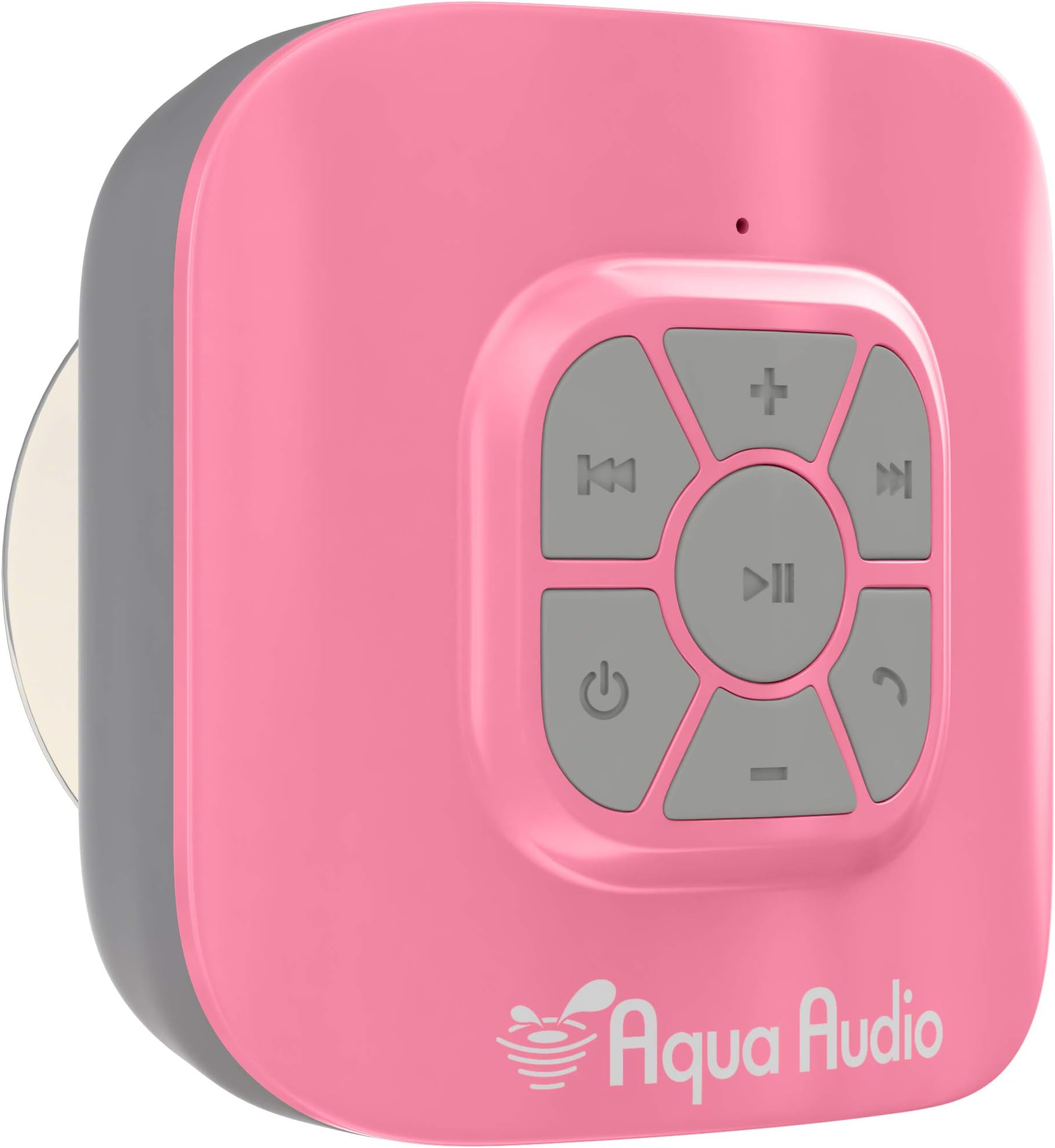 GideonPortable Waterproof Bluetooth Speaker with Suction Cup - 10 Hours Playtime/Built-in Mic (Pink)
