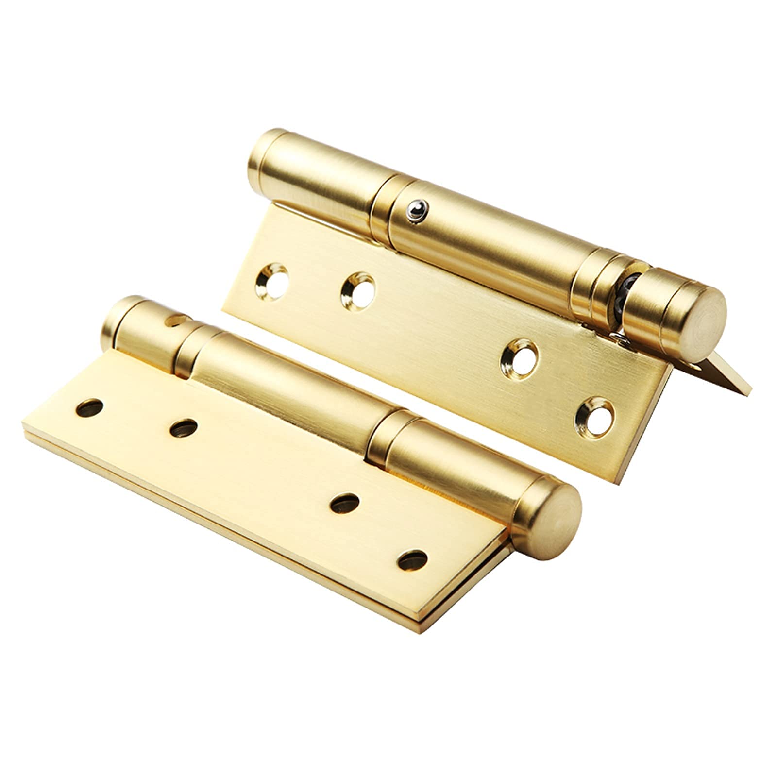 Nvsfzgiyg Nero Hinge, Door Hinges 2 Pcs Closer Hydraulic Stainless Steel Invisible Positioning Spring Automatic Closing(Nero)