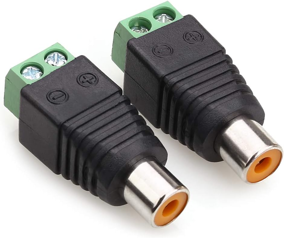 NANYI RCA Female Connector, Phono RCA Female Plug to AV Screw Terminal