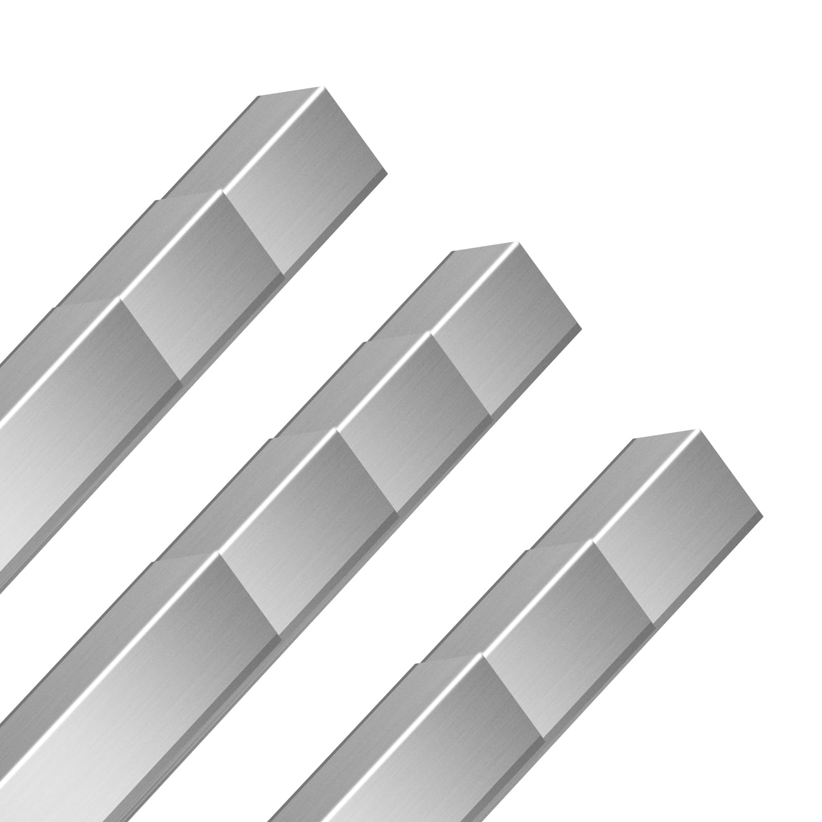 10pcs Metal Aluminum Steel Corner Guards 48” Metal Wall Corner Protector Guard for Walls (1.6 x 1.6 x 48 inch)