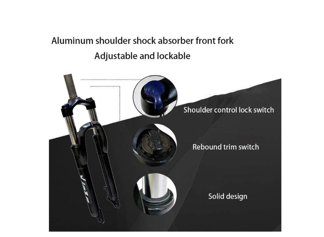 Vélo de Montagne pour Hommes, vélo de 26 po à 3 Rayons, Cadre en Acier à Haute teneur en Carbone, vélo Pliant à Suspension Double 21/24/27 Vitesses, u