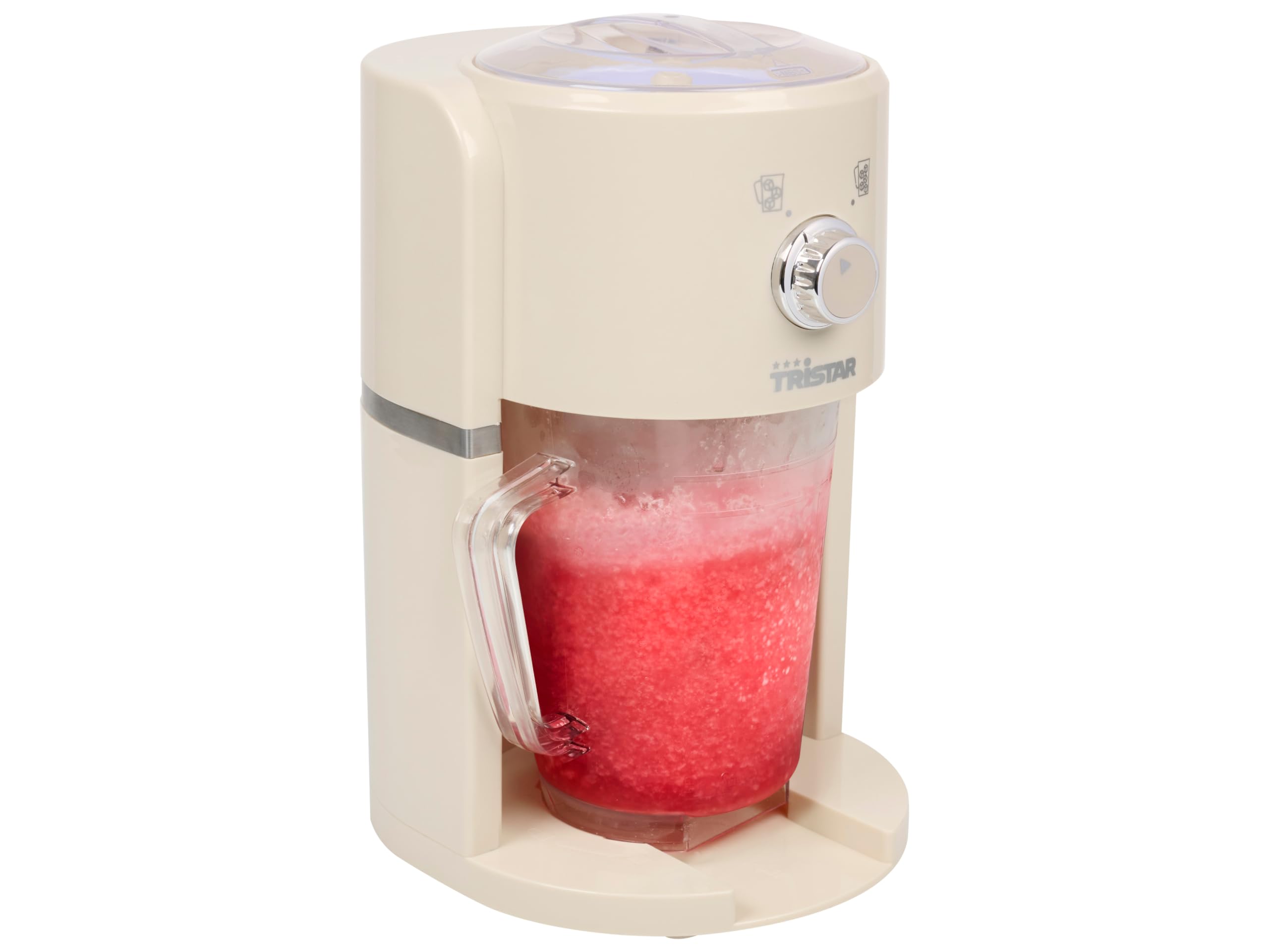 Tristar Slush maszyna do lodów - 2 rozmiary kruszonych lodów - 250 g lodu na minutę - 1,1 l nalewak - pojemnik na lód 600 ml - KD-7310