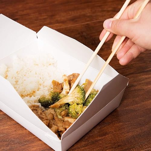 Miniatura 3 de ROYALNA - Palillos desechables de bambú prémium tratados con rayos UV, 100 pares (bambú, 100 pares)