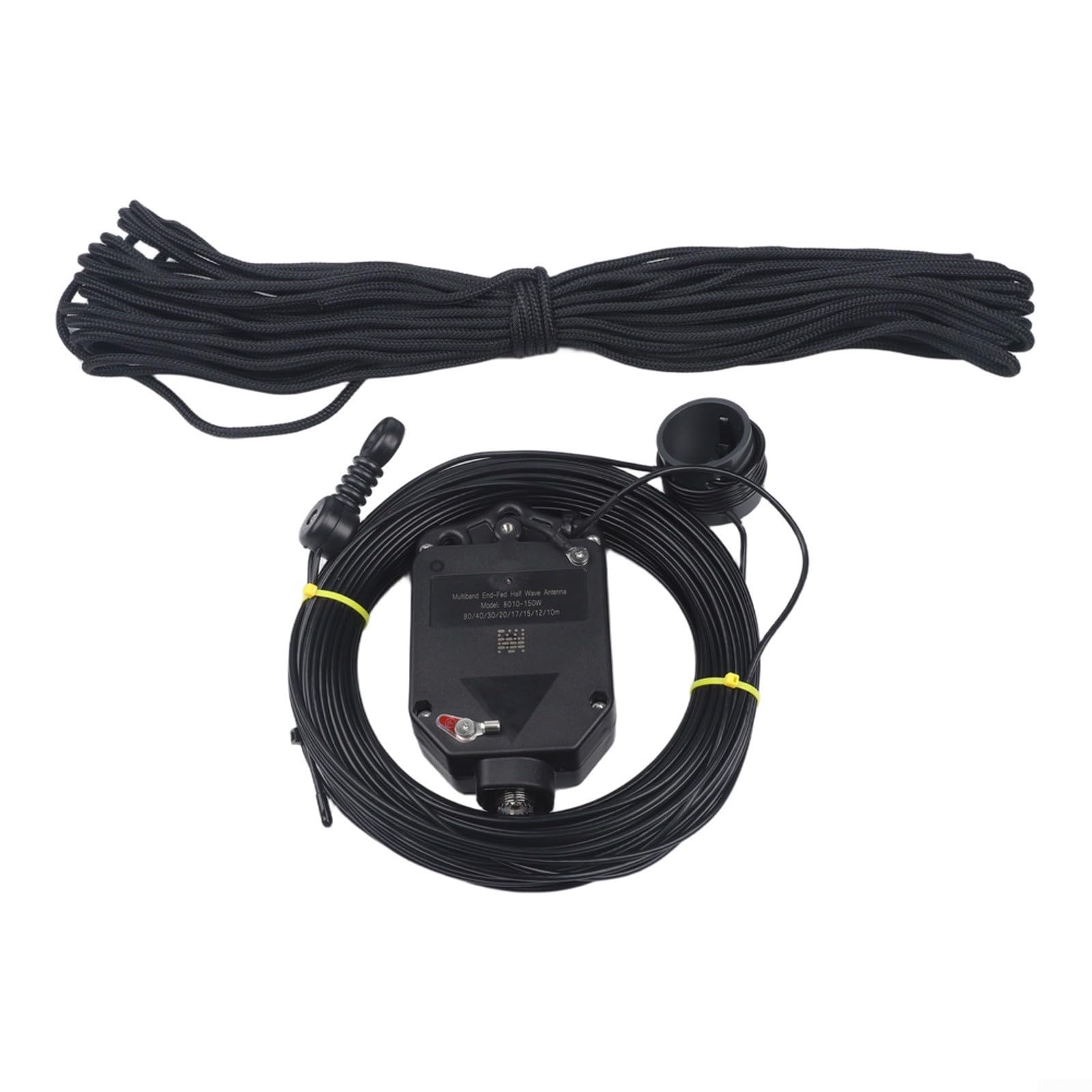 Antena de media onda de alimentación final, 150 W, multibanda 1:64, balun con ABS resistente, para operadores de radio jamón, camping, eventos POTA SOTA, instalaciones en el hogar o patio
