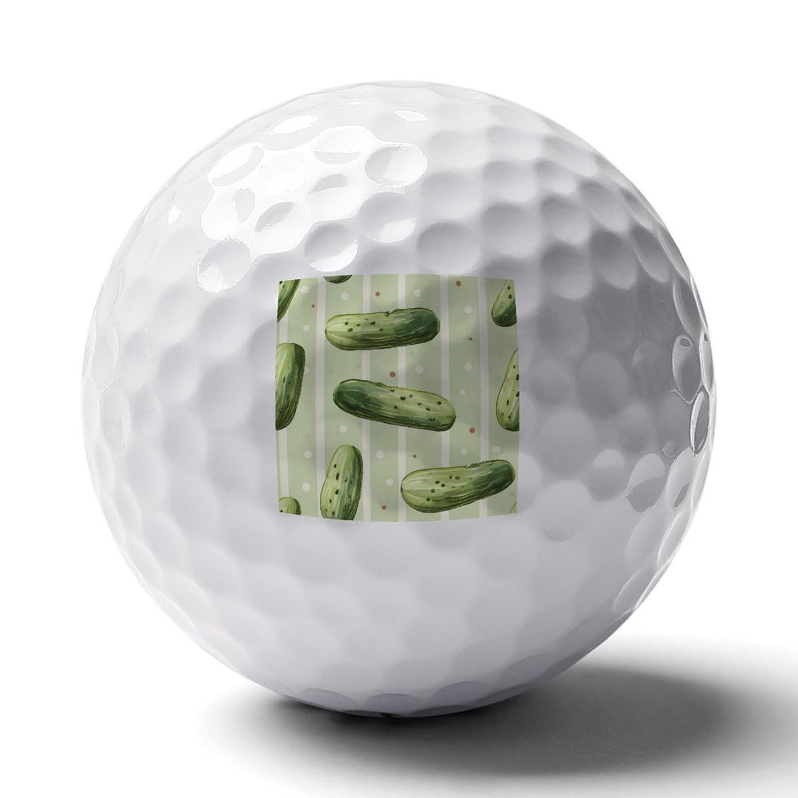 Hand-Drawn Pickles Cucumbers Logo Golf Balls Personalized Ball Custom for Men Women Boyfriend Husband