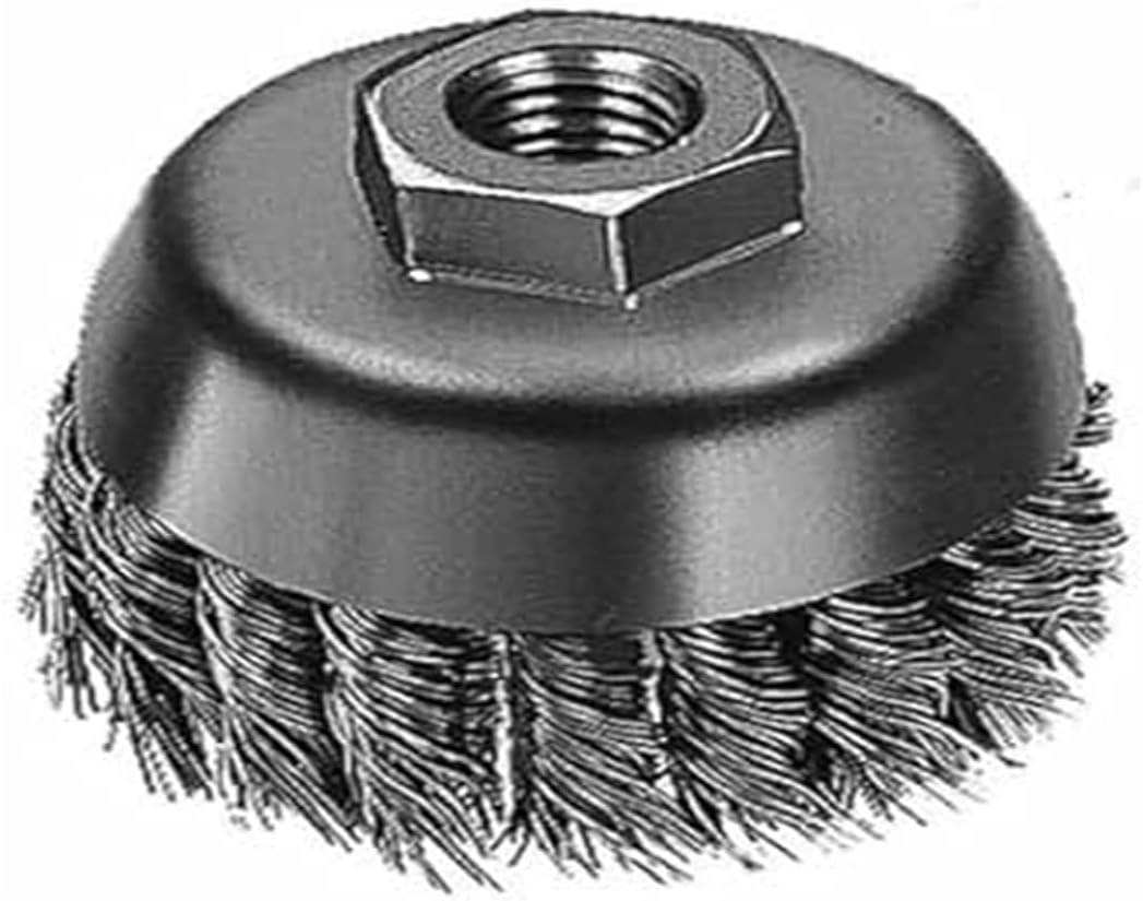 48-52-5040 3" Knot Wire Cup Brush Carbon Steel Compatible with Milwaukee Grinder Tools