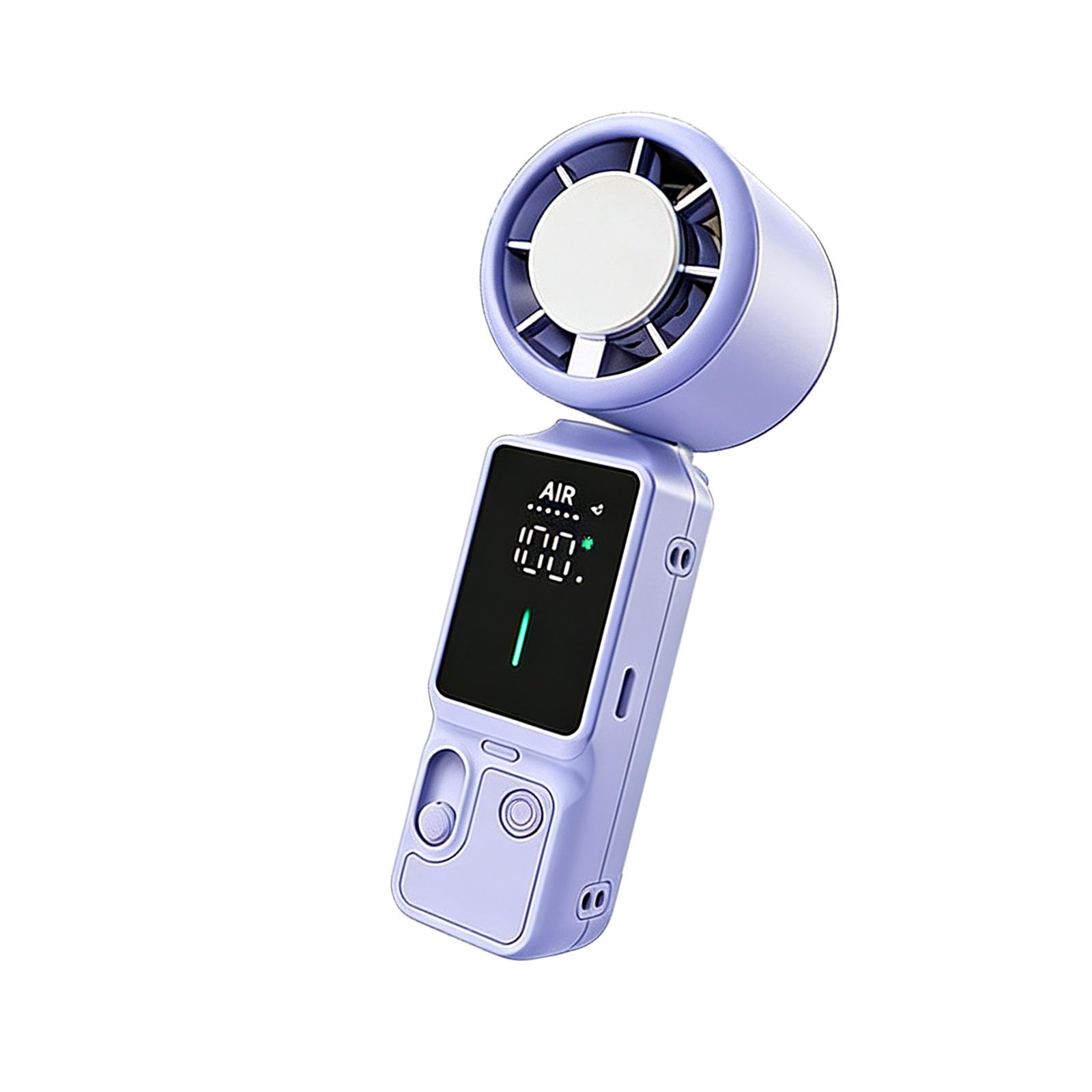 Buxuaaaa Rechargeable Strong Handheld Fan with 8m / s Wind Movement and Lightweight Design for Indoor Outdoor Activities Fast Charging Fan
