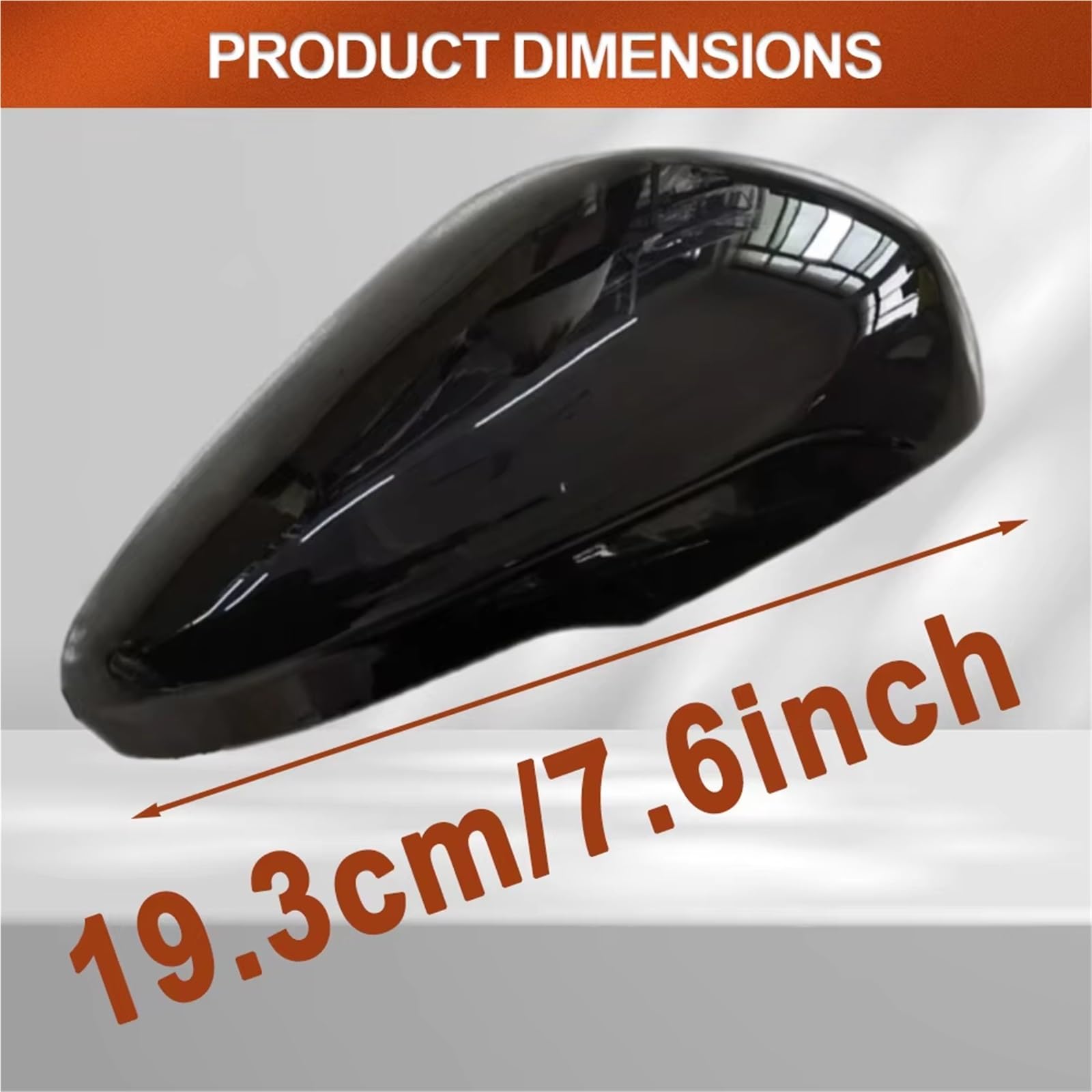 Calotte Degli Specchietti 2 Pezzi Per Ford Per Focus Per MK4 2019 2020 2021 2022 2023 Copri Specchietto Retrovisore Laterale Portiera Auto Calotta Specchio(Nero lucido)