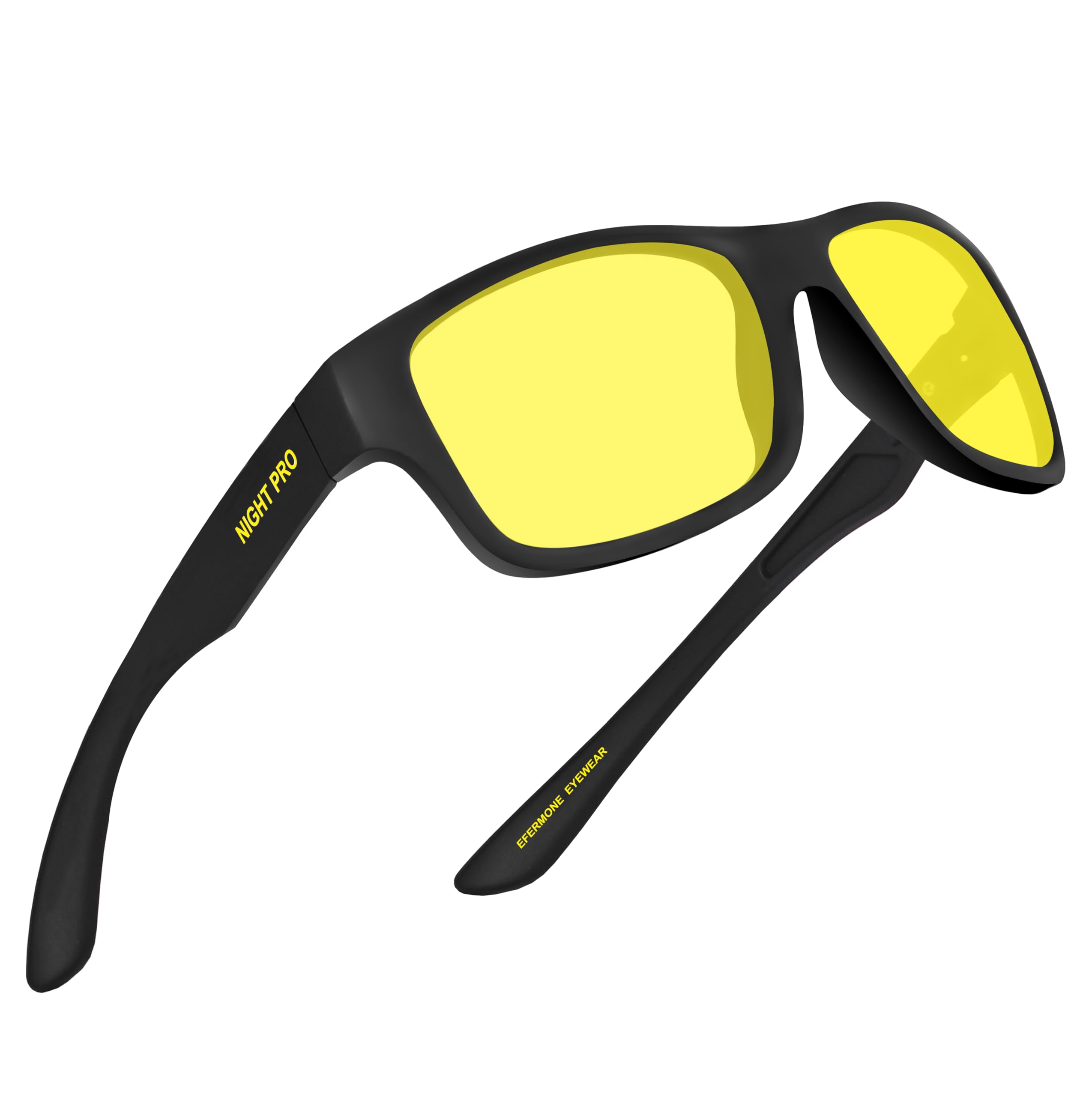 Night Driving Glasses Polarized for Men and Women 100% UV Protection Outdoor Travelling Sports Bikes Cars Driving and Hiking (Pola-Club Edition)