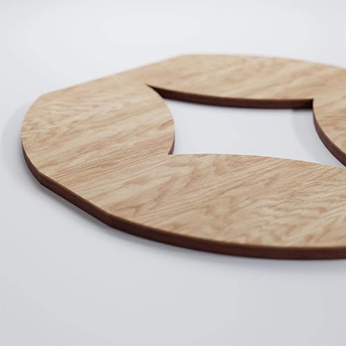 Miniatura 4 de 7 38"W X 7 38"H Extra Pequeña Gresham Decorativos Paneles De Pared De Madera De Calado, Roble Rojo