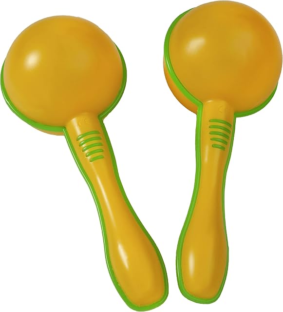 Maracas -Yellow Pair - Educational Musical Instruments For Adults, Children And Sensory Play