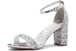 Madeline Glitter Block Heels