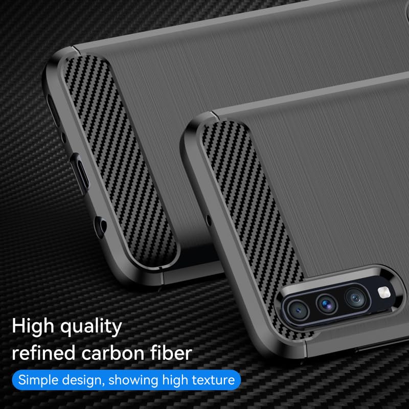 Image of Hybrid Carbon Fiber Back Case for Samsung Galaxy A70S / A70 (Black)
