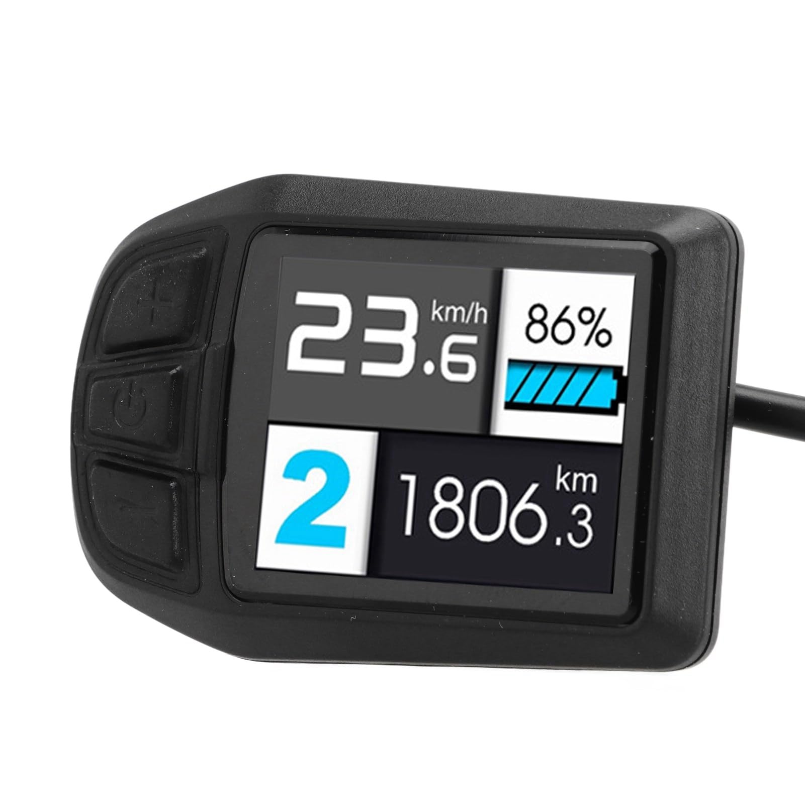 The Greek Electric Bicycle Display ABS Material Compact & Lightweight IP64 Rating Accessory for Electric Bikes Electric Scooters TFT Bike Display Vehicle LCD Screen Electric