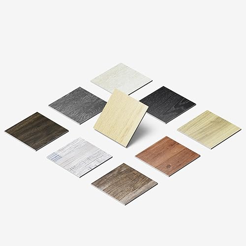 ATOPOSE Peel and Stick Vinyl Flooring Plank，1 Piece Sample,4"x6" Self Adhesive Flooring for DIY Installation（Buttery Oak Sample）