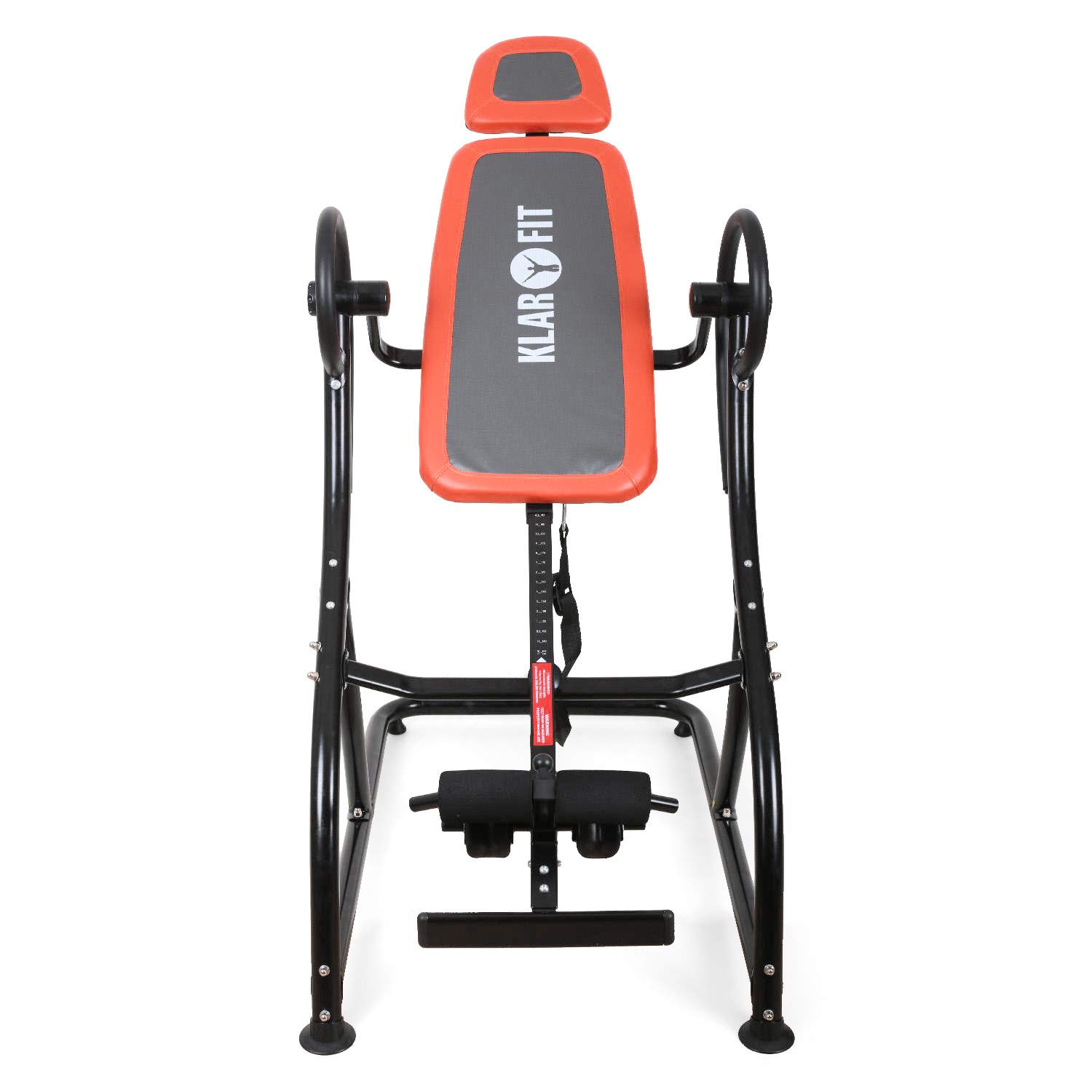 Klarfit Relax Zone Comfort Inversionsbank - verstellbare Streckbank, Inversionstrainer zur Streckung der Wirbelsäule, bis 150kg, für alle Altersgruppen, leichte Montage