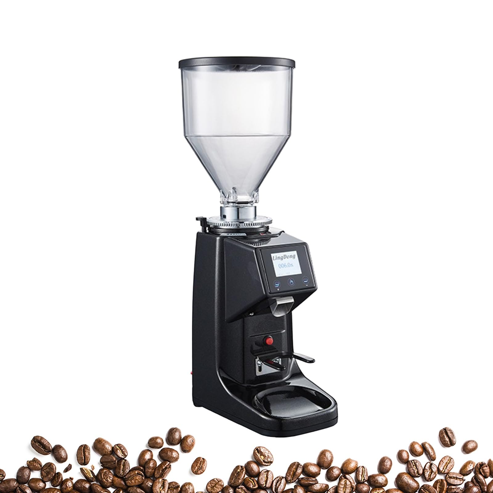 Elektryczny Młynek Do Kawy Ze Sterowaniem Dotykowym, Profesjonalny Młynek Do Kawy Z Wielostopniową Regulacją Stopnia Mielenia, Płaska Tarcza Mieląca Ze Stali Nierdzewnej Do Kuchni(White750g)