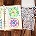 25-Pack (4x4 Inch) Painting Drawing Stencils Mandala Template for Stones Floor Wall Tile Fabric Wood Burning Art&Craft Supplies -reuseable