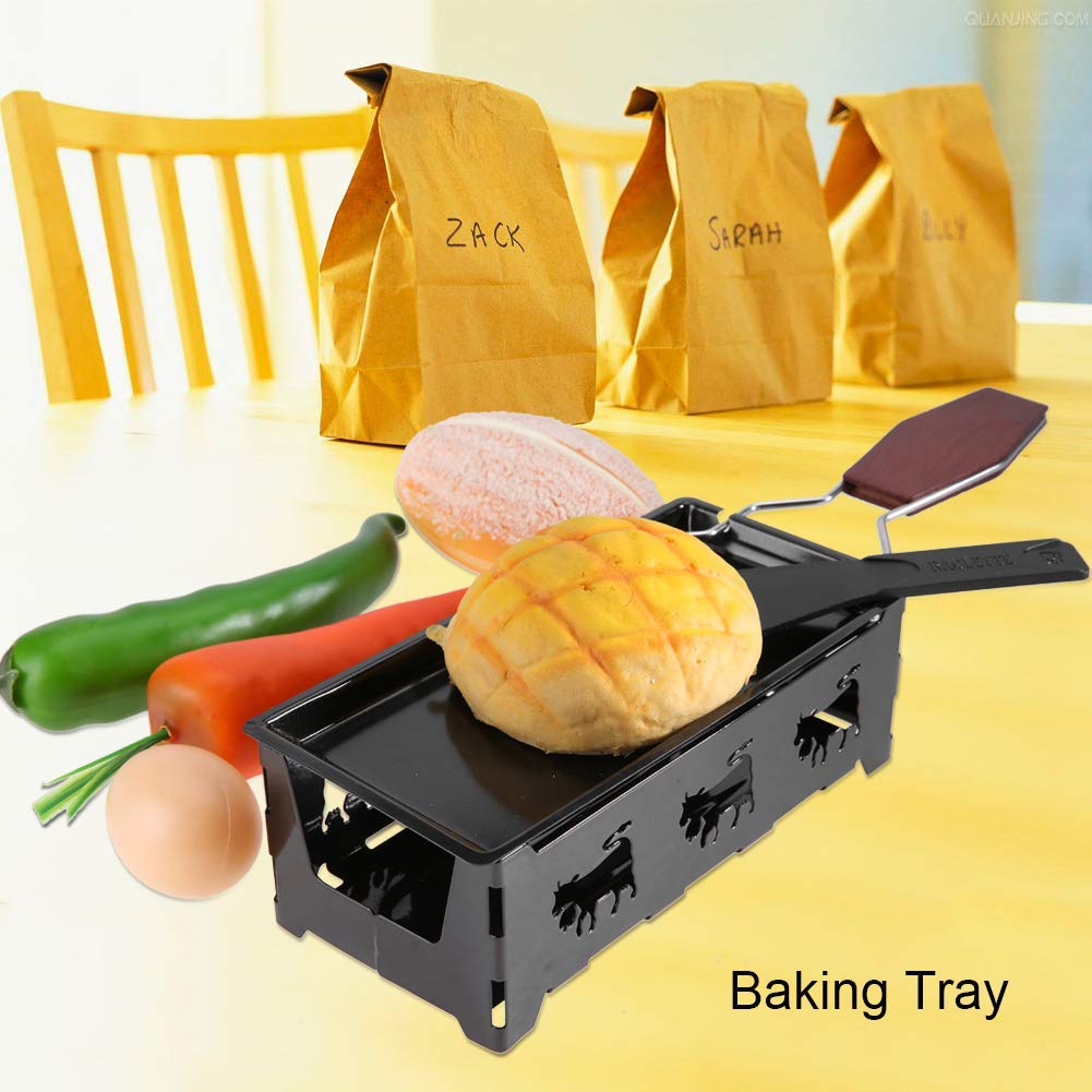 Portable Cheese Raclette - Candlelight Grilling Set -4