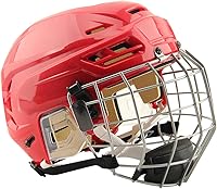 Hoklmty Breathable Ice Hockey Helmet with Cage - Impact-Resistant, Adjustable Fit for Youth & Adults