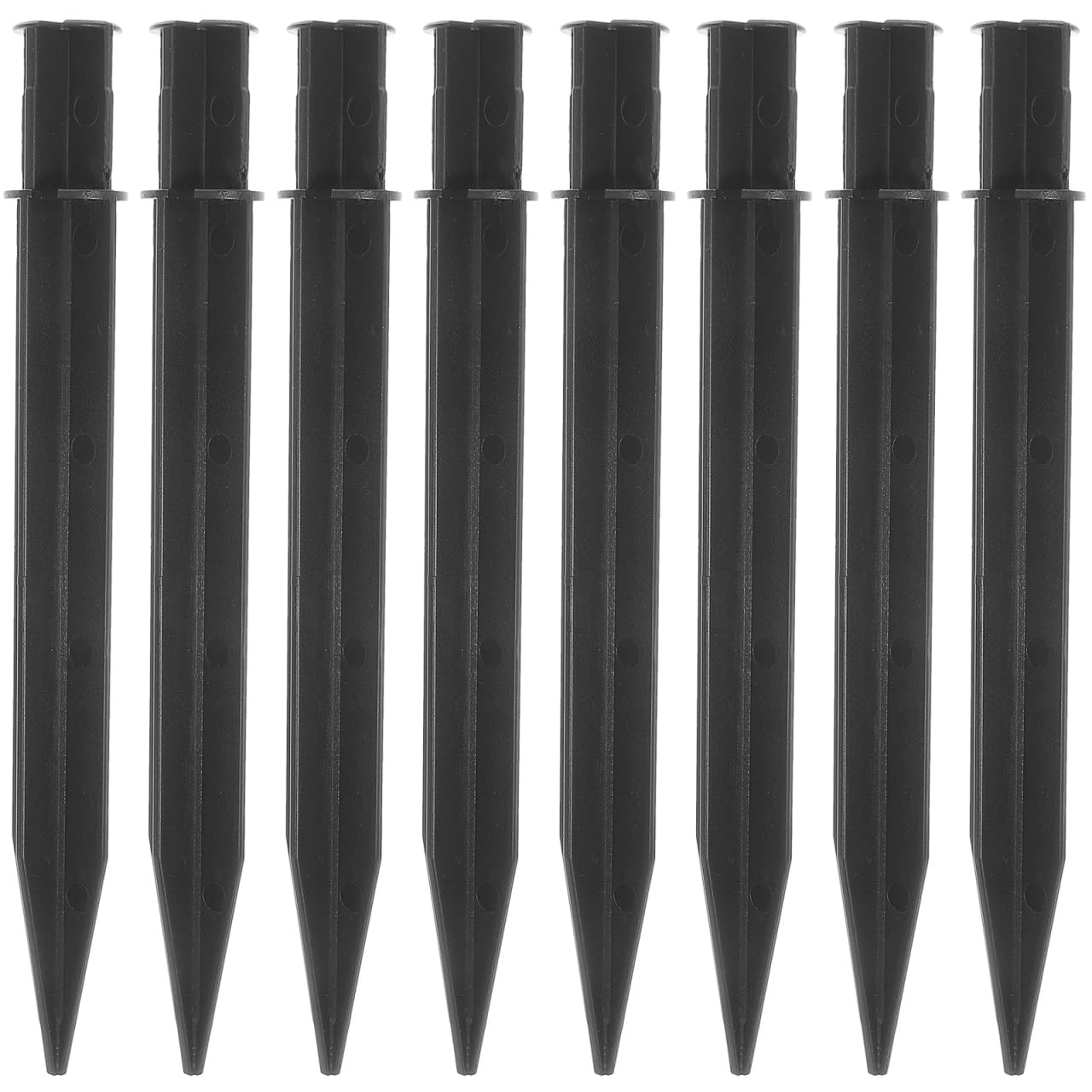 OSALADI Solar Lawn Lamp Floor Inserts 8Pcs Plastic Garden Stakes Replacement for Outdoor Pathway Lighting Waterproof Solar Outdoor Garden Lights