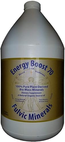 Energy Boost 70 Minerales fúlvicos oligoelementos Vitaminas y aminoácidos Minerales Morningstar (1 galón)
