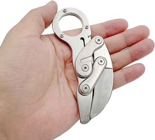 Miniatura 6 de Mini camping al aire libre mango inoxidable supervivencia cuchillo multifunción al aire libre táctico rescate herramientas plegable caza (nuevo