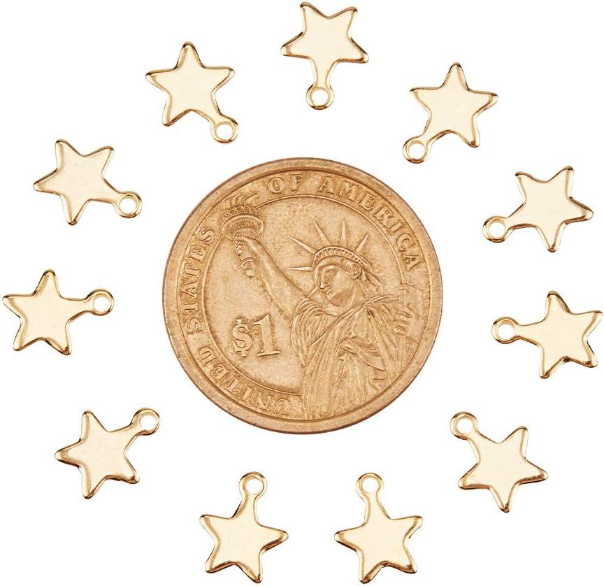 UNICRAFTALE About Star Shape Pendants Stainless Steel Charms Small Hole Pendant Metal Material Charm for DIY Bracelet Necklace Jewelry Making Craft - Image 5