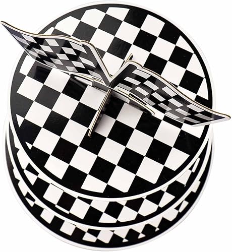 Miniatura 6 de 2 soportes para cupcakes de 3 niveles, dos decoraciones de cumpleaños rápidas, soporte para 24 cupcakes, para niños y niños, bandera a cuadros en