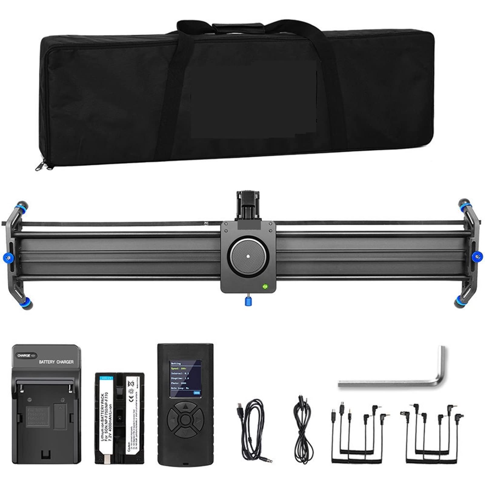 Cámaras de acción Video Studio Camera motorizada Slider Rail Rail Aluminio Alloy 80cm Cámara Slider Slider Loop Ciclo Tiempo-Lapso Tiroteo for DSLR Múltiples Modos de Disparo, Disparo fácil