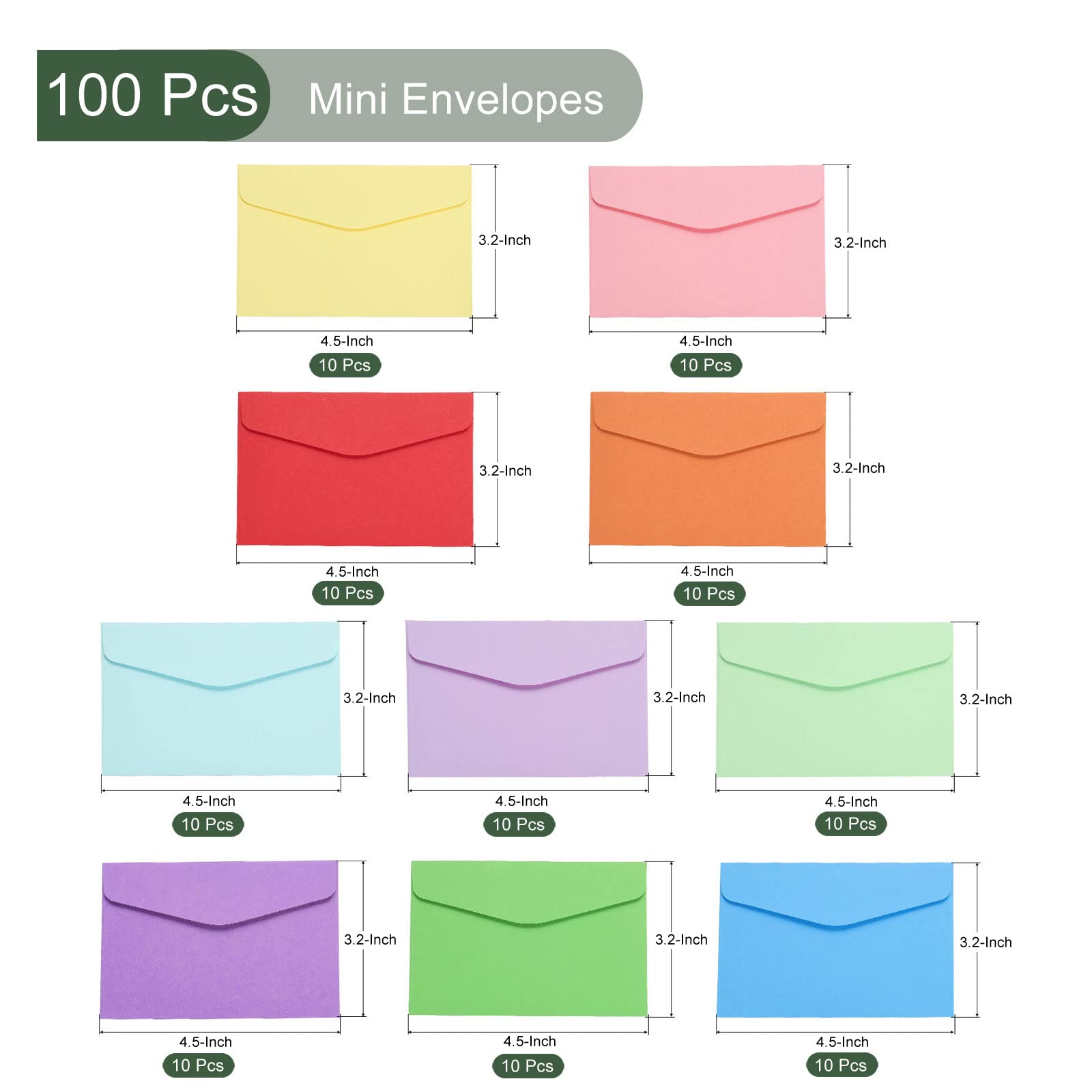 YOKIVE 100 Pack Gift Card Envelopes, Business Greeting Note, Black - Image 2