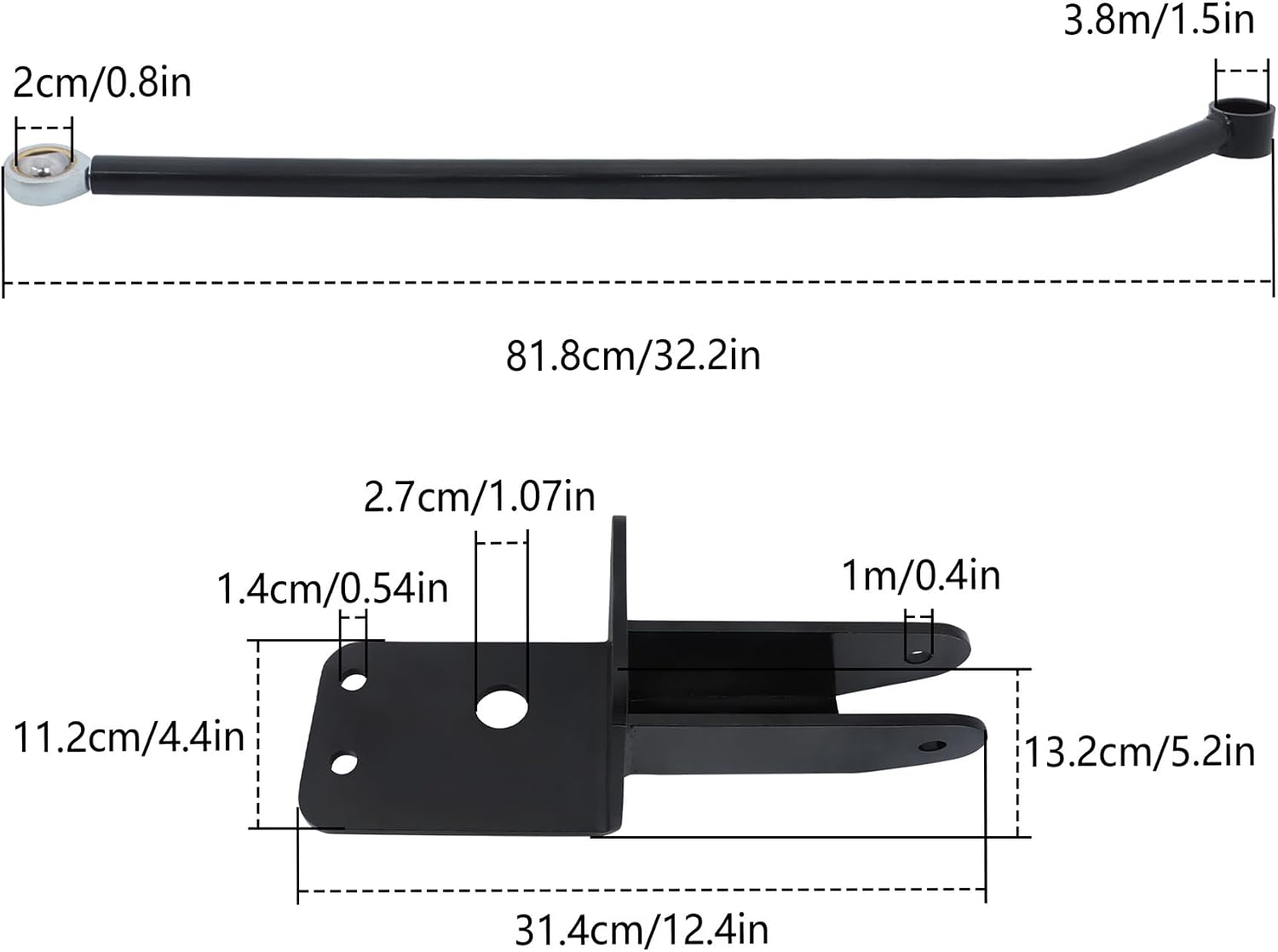GXYWADY Adjustable Kit Front Track Bar w/ 4-6.5 Inch Lift Replacement for Cherokee XJ 1984-2001