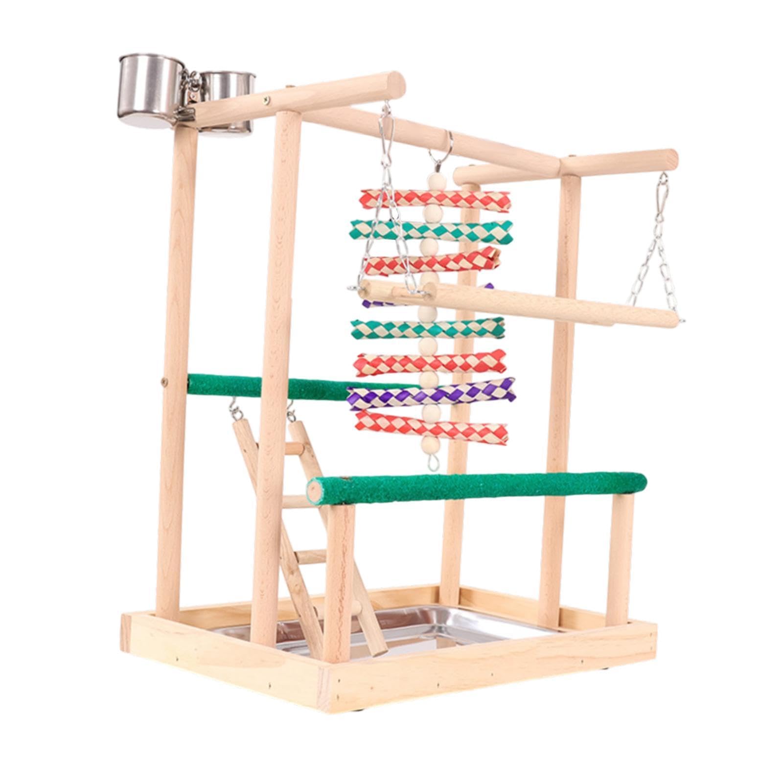 Perchoir pour conures robuste en bois sélectionné pour cage durable