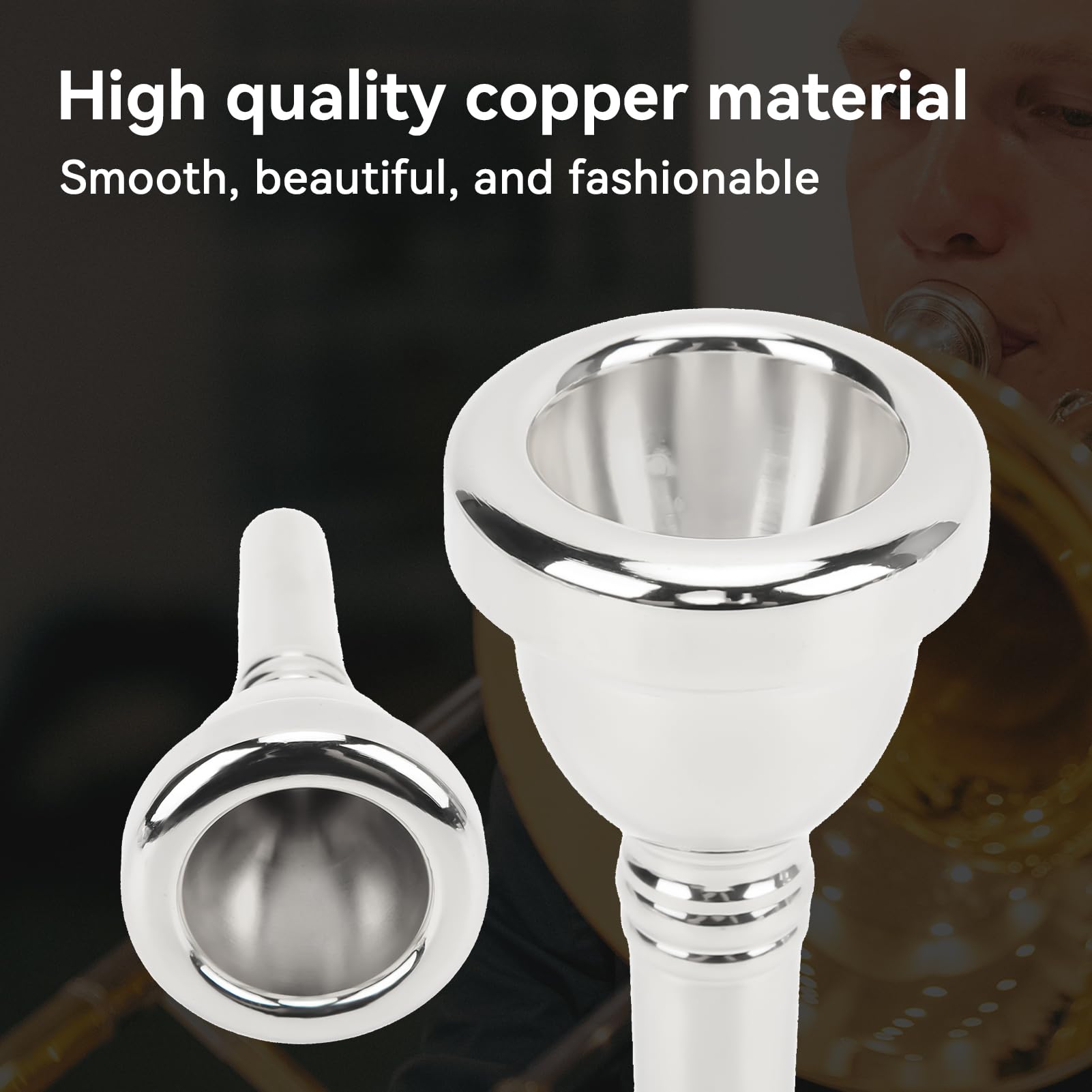 Agatige Trombone Mouthpiece - Image 2