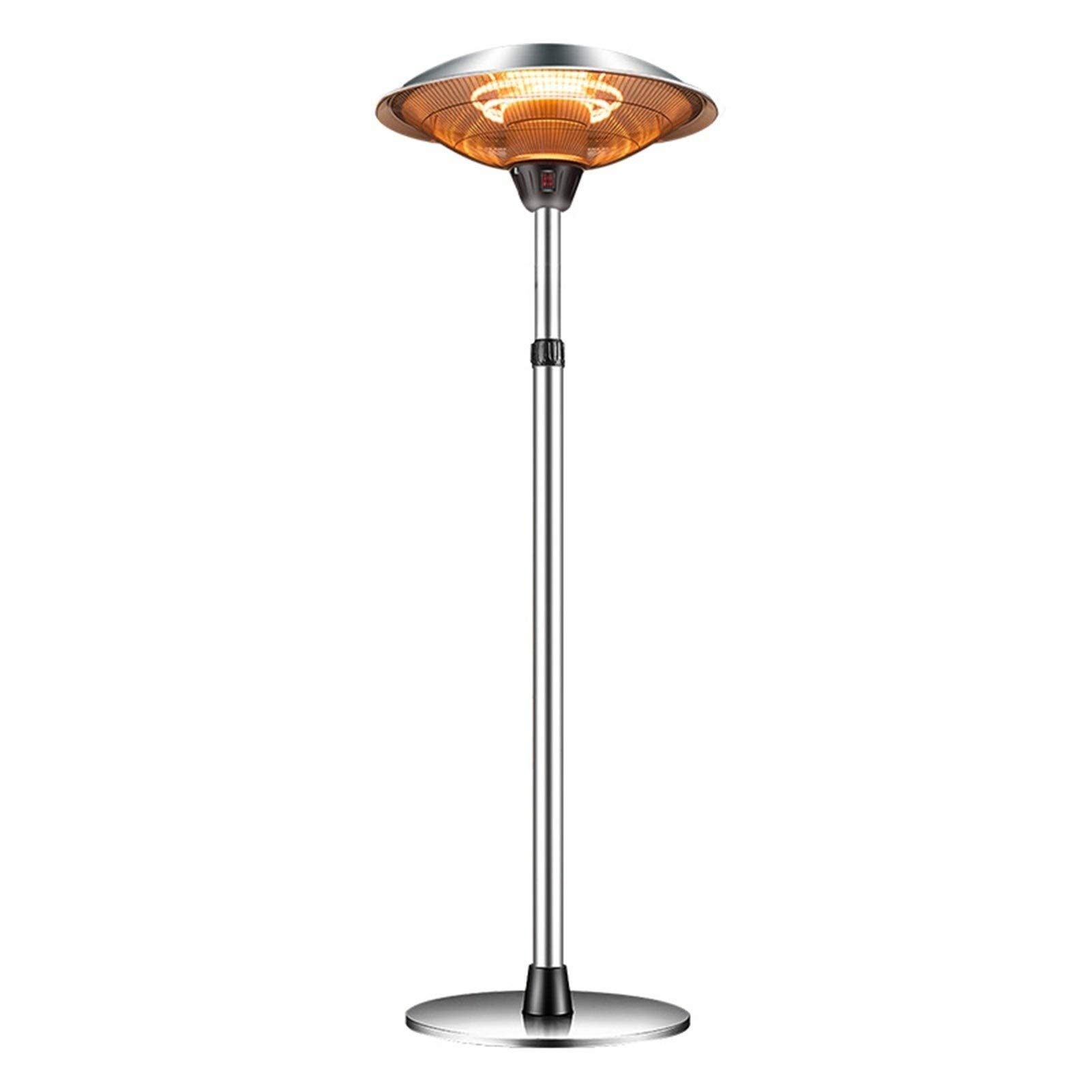 Podgrzewacze tarasowe Przenośna zewnętrzna lampa grzewcza ze stali nierdzewnej 3 poziomy Regulowane grzejniki tarasowe do domu ogrodowego patio Patio Ogród Grzejniki tarasowe