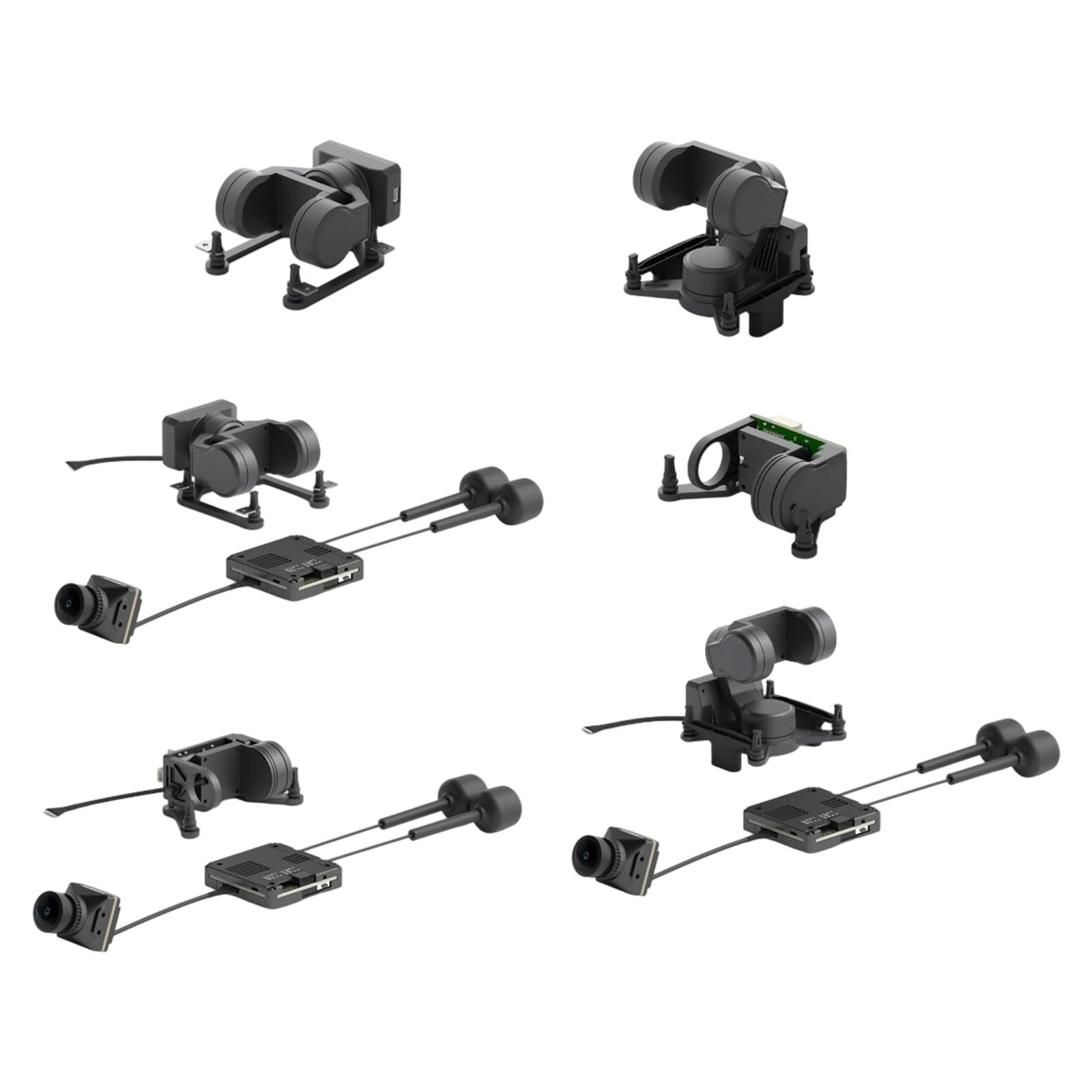 Accessorio per droni Portatili da Viaggio Accessorio cardanico FPV dedicato con Piccola Struttura Pieghevole e Accessori per droni per Fotografia Aerea Piccole Dimensioni