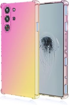 HONLEN Cover Designed for Smartphone, Compatible with RedMagic 10 Pro 6.85" Inches Gradient Clear TPU Silicone Four Corner Reinforcement Drop Protection Case Blue Purple