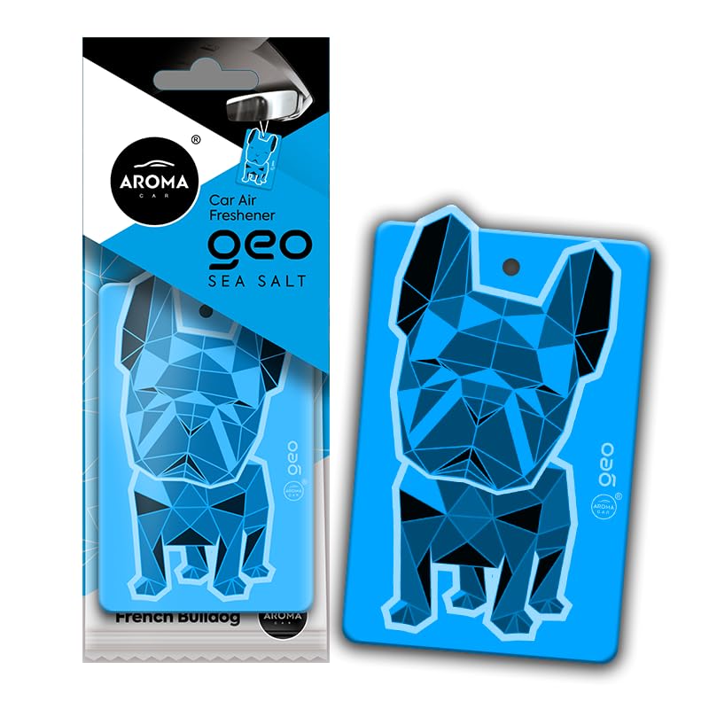 Image of Aroma Car Perfume Hanging Car Air Freshener Geo Dog, Sea Salt (Pack of 3)